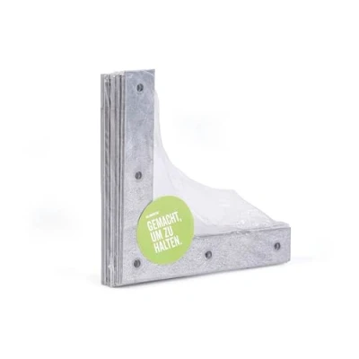 Immagine di Alberts 332877 Squadretta angolare, zincata con procedimento Sendzimir, 120 x 20 mm, Set da 12