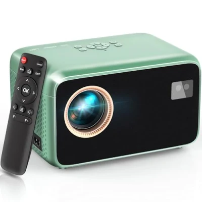 Immagine di 【Auto Focus/Keystone】Proiettore 4K Supporta, 18000L Mini Proiettore WiFi6 Bluetooth 1080P Nativo Full HD, 300&quot; Videoproiettore Portatile Home Cinema con 50% Zoom per Telefono/TV Stick/Laptop/HDMI/USB