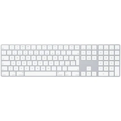 Immagine di Apple Magic Keyboard con tastierino numerico: Bluetooth, ricaricabile. Compatibile Mac, iPad o iPhone; Italiano, argento