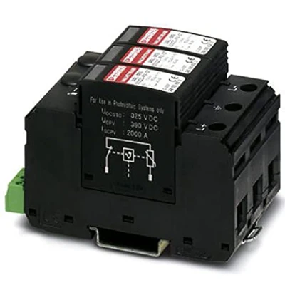 Immagine di Phoenix Contact 2800641 VAL MS 600DC PV/2+V FM Scaricatore di sovratensioni Protezione da per: Impianto fotovoltaico 15 kA 1 pz.