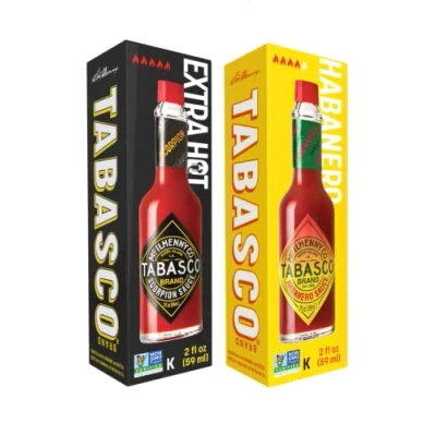 Immagine di TABASCO® duo Scorpion &amp; Habanero Salsa (2 * 60ml) a base di e Trinidad Scorpion, uno dei peperoncini più piccanti al mondo