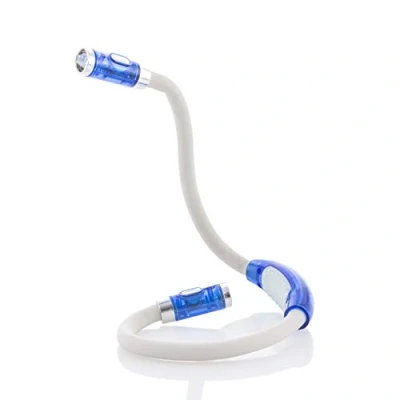 Immagine di InnovaGoods Luce LED per Lettura al Collo, Design Ergonomico, Collo Flessibile, Illuminazione Regolabile, Ideale Casa e Viaggio, Bianco, Plastica