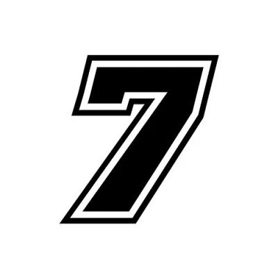 Immagine di 4R Quattroerre.it 13377 Numero Racing 7 Moto GP, Nero, 10 x 9,5 cm