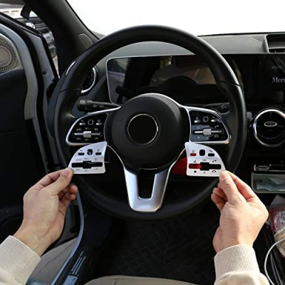 Immagine di Per Benz A B C Classe E W177 W247 W205 W213 GLA X156 GLB X247 GLC X253 GLS X167 CLA W118 EQC 2020 2021Auto Volante Pulsanti Paillettes Decorazione Adesivi