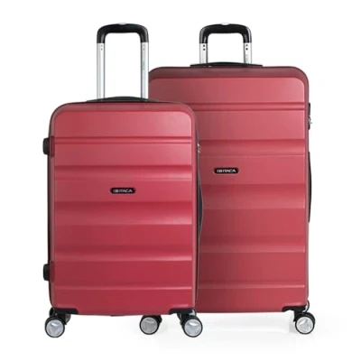 Immagine di ITACA Set Valigie Rigide Offerte. Valigia Grande Rigida, Media Rigida e Bagaglio a Mano. di con Lucchetto Combinazione TSA T71616, Corallo