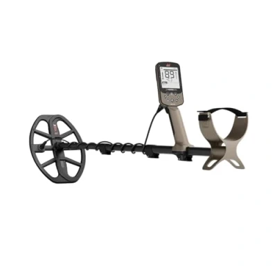 Immagine di Minelab x Terra Elite Expedition Pack include bobina ellittica impermeabile V8X Double D 8&quot; 5&quot; e cuffie wireless Bluetooth a bassa latenza
