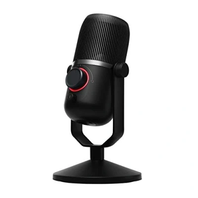 Immagine di Thronmax M4PLUS verticale Microfono USB da studio Tipo di trasmissione (dettaglio):Cablato Stativo, incl. cavo C®, Audio stereo (jack 3,5 mm) Cablato