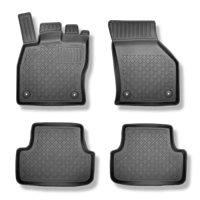 Immagine di Mossa Tappetini auto in TPE compatibili con Seat Leon III Sportstourer (01.2014 02.2020) tappeti neri G