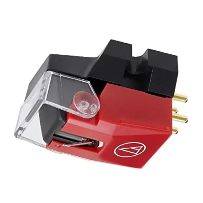 Immagine di Audio Technica VM540ML Dual Moving Magnet Phono Cartridge with MicroLine Stylus 1/2&quot; Mount includes Mounting Hardware (Black/Red)