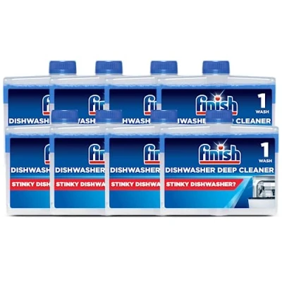 Immagine di Finish Detergente per lavastoviglie Originale Confezione da 8, 250 ml ciascuno, pulisce in profondità e aiuta a prolungare la vita della