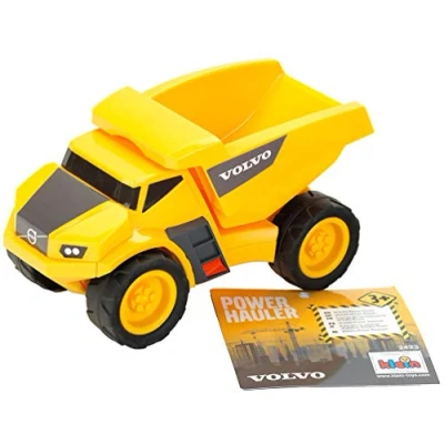 Immagine di Theo Klein 2423 Volvo Power autocarro a cassone Ribaltabile, Dumper in Scala 1:24, Veicolo Edile con Pneumatici Larghi, 22 cm x 11 12 cm, Giocattolo per Bambini Partire da 3 Anni