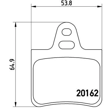 Immagine di BREMBO P 61 037 Kit pastiglie freno senza contatto segnalazione usura accessori CITROËN: XM II Hatchback, I Xantia Hatchback