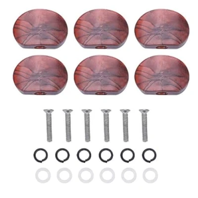 Immagine di Dilwe Machine Heads per Chitarra,6pcs / Set Tuning Pegs Acrilico Macchina Caviglie Pulsanti Chitarra