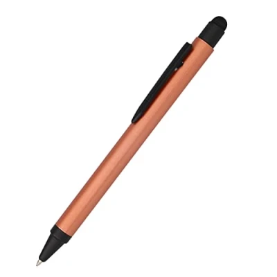 Immagine di Online penna a sfera, sfera retrattile in alluminio, punta stilo, ricarica sostituibile, esperienza di scrittura premium con colore nero, design resistente, rosa