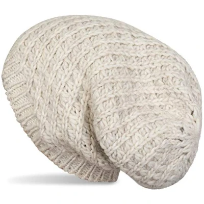 Immagine di styleBREAKER Cuffia Beanie in Maglia Unisex a Grossa, Lunga, Invernale 04024158, Colore:Beige