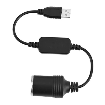 Immagine di Goshyda Convertitore, Porta USB a 12V Presa accendisigari per Auto, Cavo Adattatore convertitore Femmina, registratore di Guida, Cane elettronico, caricabatteria da Auto
