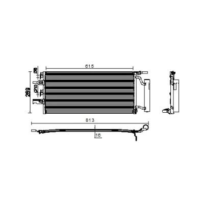 Immagine di MAHLE ORIGINAL AC 893 000P Condensatore con essiccatore 10 8 615 MINI: Hatchback, BMW: 2 Active Tourer