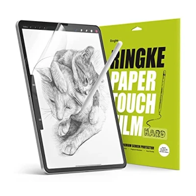 Immagine di Ringke Paper Touch Film Hard [2 Pezzi] Compatibile con Pellicola iPad Pro 11&#039;&#039; (2022/2021/2020/2018) / Air 5 (2022) 4 (2020), Effetto Carta Protezione Schermo