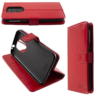 Immagine di caseroxx Custodia per Emporia Smart 5, Bookstyle Case Protettiva Book Cover Smartphone in Colore Rosso