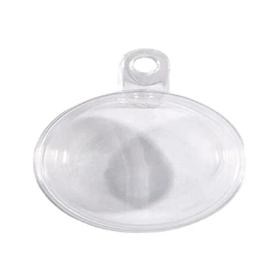 Immagine di Rayher 39471800 sfere di plastica divisibili 5 cm diametro, set da 6 palline trasparente riempire, in acrilico con occhiello per appenderle, 2 pezzi