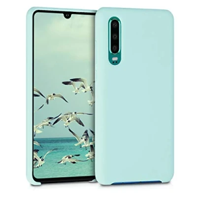 Immagine di kwmobile Cover per Huawei P30 Custodia Back Case Smartphone in Silicone TPU Protezione Gommata menta matt