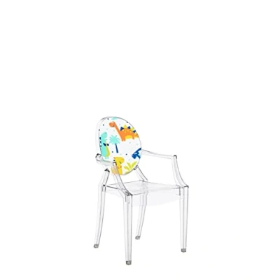 Immagine di Kartell Lou Ghost Sedia, Trasparente/Dinosauro, 2.7 x 37 63 cm