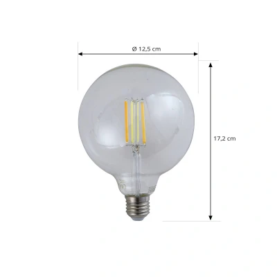 Immagine di LUUMR Lampadina LED intelligente chiara E27 G125 7W Tuya WLAN CCT