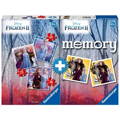 Immagine di Ravensburger 20673 5 Multipack Memory e Puzzle di Frozen 2, Gioco per Bambini, Età Raccomandata 4+