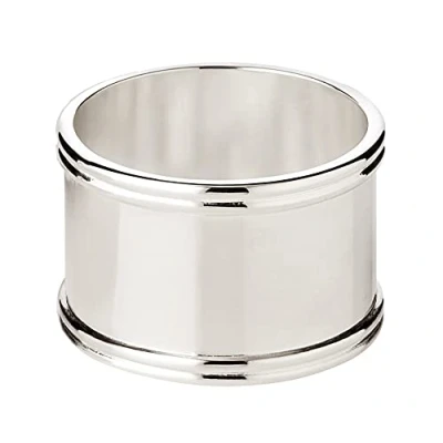 Immagine di Edzard portatovaglioli Anello Madrid, Placcato in Argento, antiossidante, Diametro 4 cm, Set da 6