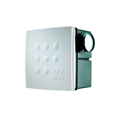 Immagine di Vortice 12017 Micro 100 T purificatore d&#039; aria, 27 W, 240 V, Bianco, Involucro Ø 258 mm, Raccordo 92,5 mm