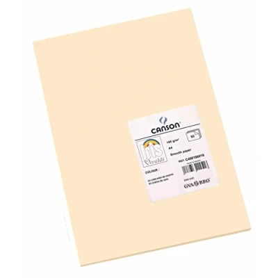 Immagine di CANSON Iris Vivaldi Confezione da 50 fogli di carta A4, 185 g/m², pelle