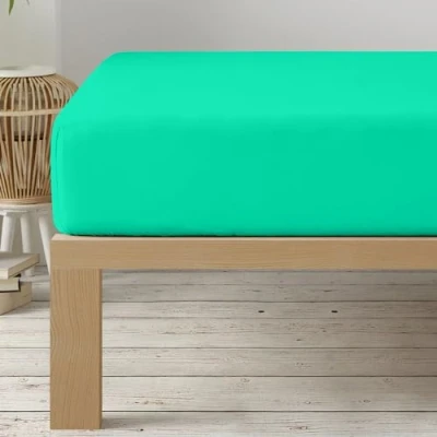 Immagine di Degrees Home COLLEZIONE Lenzuolo con angoli 150 x 190 33 Regolabile Microfibra poliestere garzata Verde