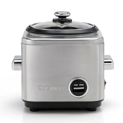Immagine di Cuisinart Rice Cooker Classic CRC800E non stick steam function 12 person Frosted Pearl 1.4 Liter