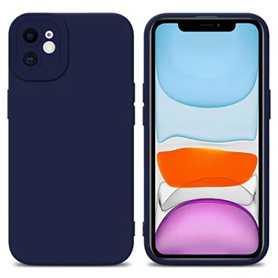 Immagine di Cadorabo Custodia compatibile con Apple iPhone 11 in FLUID BLU SCURO Coperchio protettivo silicone TPU flessibile