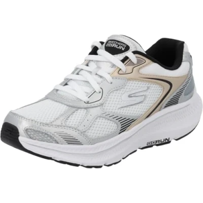 Immagine di Skechers GO RUN Consistent 2.0 Sneakers basse, Donna, Taglia: 38.5, White/silver Pelle e tessuto