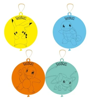 Immagine di amscan Palloncini perforatori per Feste di Compleanno Bambini con Licenza Ufficiale Pokémon, 40,6 cm, Confezione da 4, Multicolore, 9917129