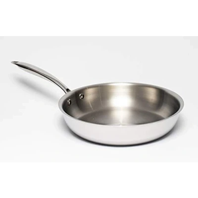 Immagine di Zinel 5022 Padella in Acciaio Inox a Tre Strati, 22 cm, Inossidabile, Argento