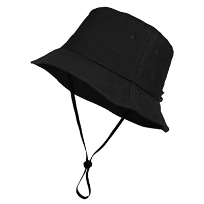 Immagine di Toutacoo, Cappello Regolabile, Unisex, per Tutte Le Stagioni, Cotone Touch, mentoniera Rimovibile (3 Nero)