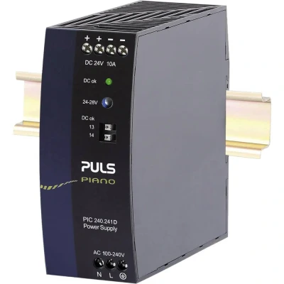 Immagine di PULS Piano Alimentatore per guida DIN 24 V 10 A 240 W Num. uscite:1 x Contenuto 1 pz.