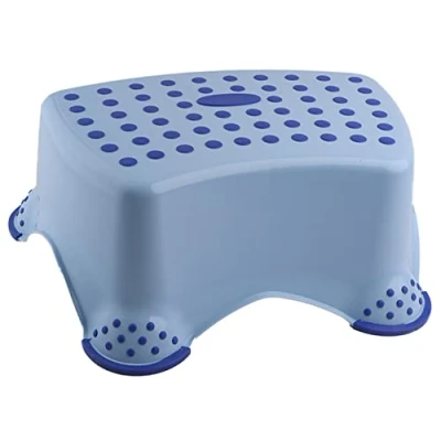 Immagine di DIVCHI Sgabello antiscivolo per bambini, unisex, imparare a usare il WC in bagno e casa (blu)