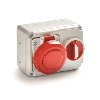 Immagine di ROSI Presa interbloccata, grigio/rosso, 16a 3p+t ip67