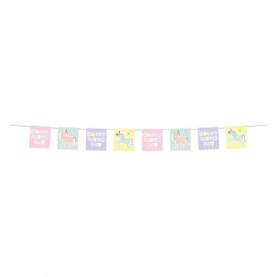 Immagine di Folat 68291 Linea di bandiera Unicorns &amp; Rainbows 6 metri, Multicolore