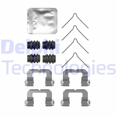 Immagine di DELPHI LX0757 Kit accessori, Pastiglia freno