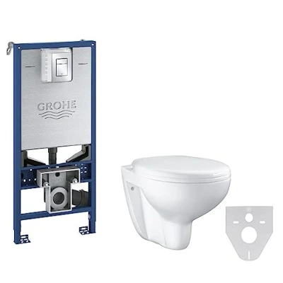 Immagine di Grohe 39597000 Rapid SLX Modulo di Installazione con Cassetta per WC Sospesi, Blu