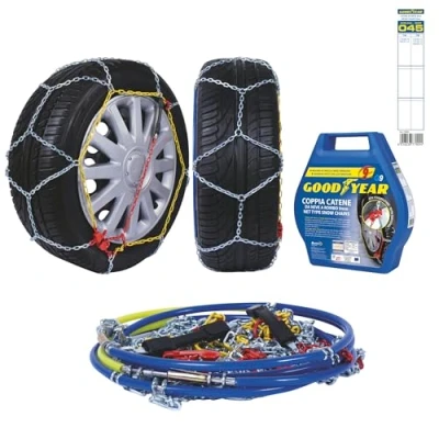 Immagine di Goodyear 77909 &quot;G9&quot;, Catene neve auto 9 mm, Misura 045, Omologate TUV e GS Onorm