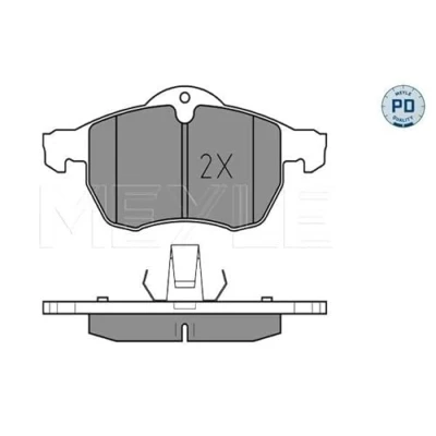 Immagine di MEYLE 025 230 5719/PD Kit pastiglie freno PD Quality Assale anteriore con segnalatore acustico usura lamierino anticigolío OPEL: Zafira A
