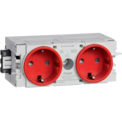 Immagine di Hager GS20003020 Canalina portacavi A muro Modulo plug in (L x P) 120 50 61 mm 1 pz. Rosso traffico