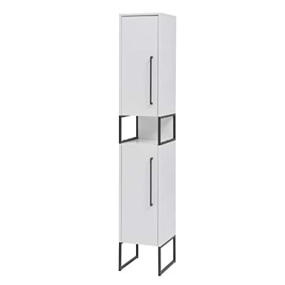 Immagine di Schildmeyer Limone Colonna armadio, materiale A base di legno, bianco opaco, 30,4 x 183,4 33 cm (L P)