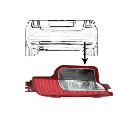 Immagine di VAN WEZEL 1614930 Luce di retromarcia bianco/rosso senza portalampada ABARTH: 500 / 595 695 Hatchback