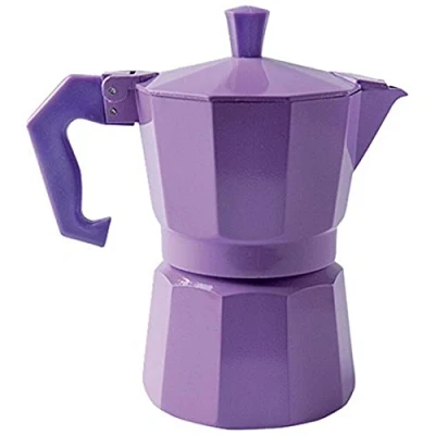Immagine di Excelsa Caffettiera Color 1 Tazza, Alluminio, Lilla, Fino a 2 Tazze